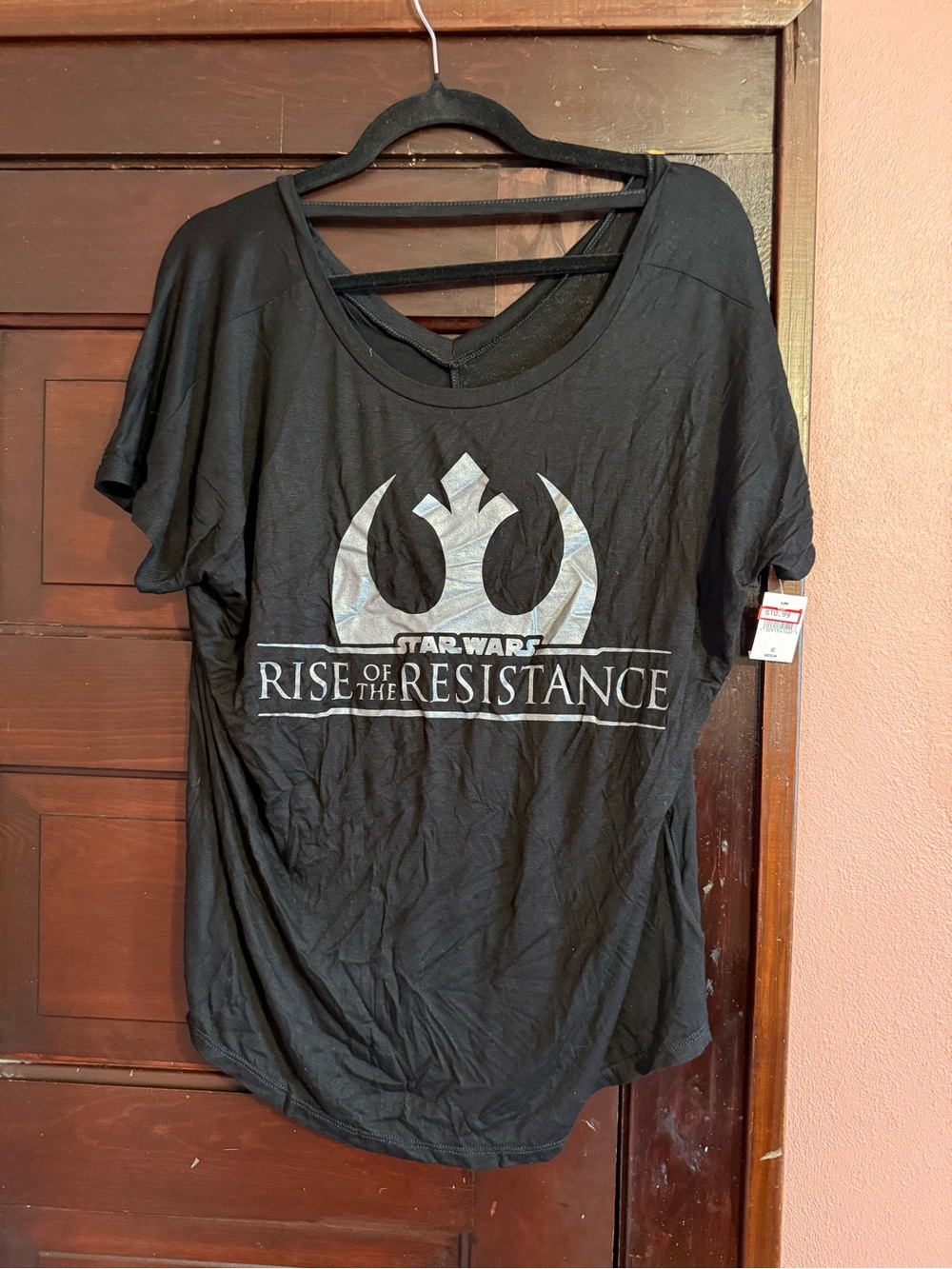 Disney Black Women's Star Wars Rise of the Resistance Graphic Tee